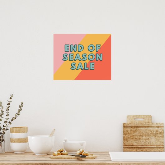 Sale Sign, End of Season Sale Poster (Keuken)