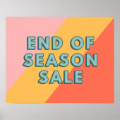 Sale Sign, End of Season Sale Poster (Voorkant)