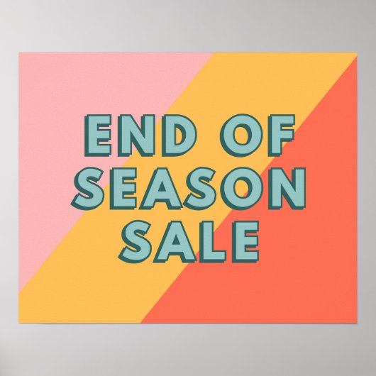 Sale Sign, End of Season Sale Poster (Voorkant)