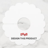 SALE Wijnglas Labels (2,5") - Set van 12 geschulpt (Voorkant)