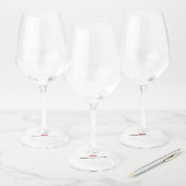 SALE Wijnglas Labels (2,5") - Set van 12 geschulpt (Set)