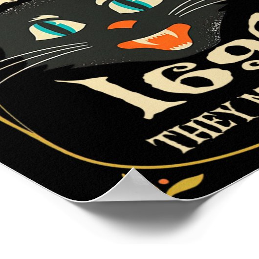 Salem 1692: een heks Halloween Poster (Hoek)