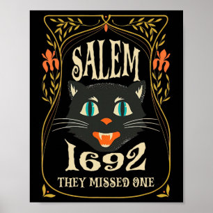 Salem 1692: een heks Halloween Poster