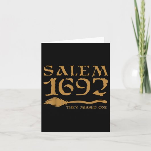 Salem 1692 - Een heks wordt gemist Halloween 3 Kaart (Voorkant)