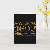 Salem 1692 - Een heks wordt gemist Halloween 3 Kaart (Gele Bloem)