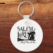 Salem 1692 Halloween Grappig Ze misten één kat Lo Sleutelhanger (Voorkant)