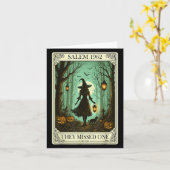 Salem 1692 Halloween Witch Ze misten een Tarot C Kaart (Gele Bloem)