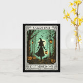 Salem 1692 Halloween Witch Ze misten een Tarot C Kaart (Gele Bloem)