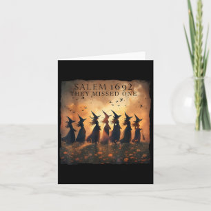 Salem 1692 Halloween Witch Ze misten een Tarot C Kaart