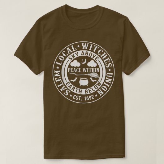 Salem 1692 Witch Funny Halloween 2931 T-shirt (Design voorkant)