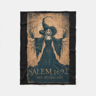 Salem 1692 Ze misten een Halloween feministische h Fleece Deken