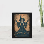 Salem 1692 Ze misten een Halloween feministische h Kaart (Voorkant)