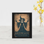 Salem 1692 Ze misten een Halloween feministische h Kaart (Gele Bloem)