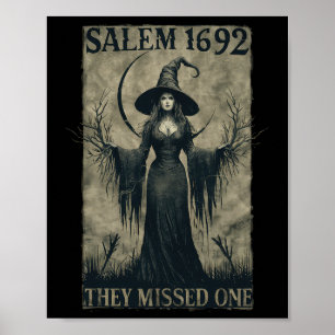 Salem 1692 Ze misten een Halloween feministische h Poster