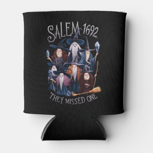 Salem 1692 Ze misten een Halloween heks Blikjeskoeler (Voorkant)