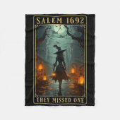 Salem 1692 Ze misten een Halloween heks Fleece Deken (Voorkant)