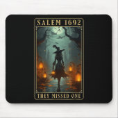 Salem 1692 Ze misten een Halloween heks Muismat (Voorkant)