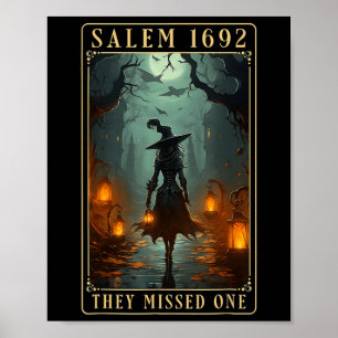 Salem 1692 Ze misten een Halloween heks Poster