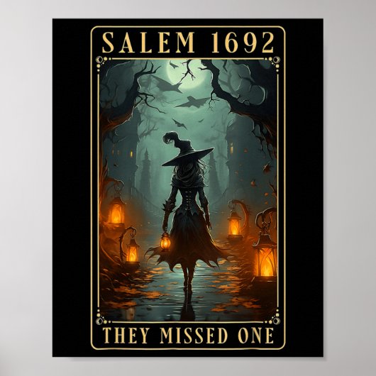 Salem 1692 Ze misten een Halloween heks Poster (Voorkant)