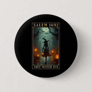 Salem 1692 Ze misten een Halloween heks Ronde Button 5,7 Cm