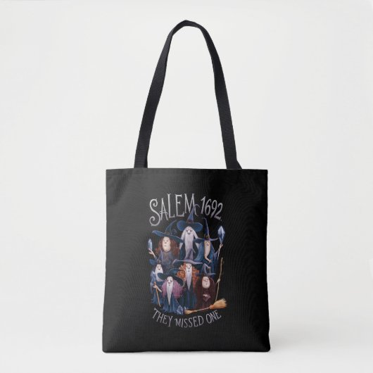 Salem 1692 Ze misten een Halloween heks Tote Bag (Voorkant)