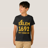 Salem 1692 Ze misten een Halloween Salem Witch W T-shirt (Voorkant volledig)