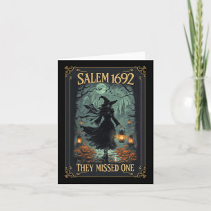 Salem 1692 Ze misten een Halloween Witch Tarot C Kaart
