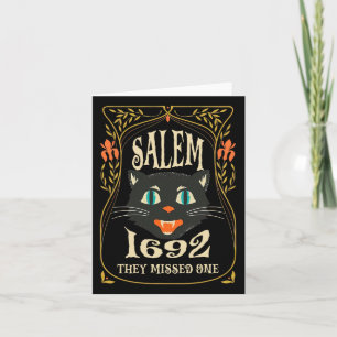 Salem 1692 Ze misten een heks Halloween Kaart