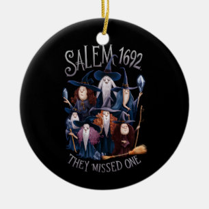 Salem 1692 Ze misten één heks op Halloween Keramisch Ornament