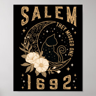Salem 1692 Ze misten een heksenproces Black Cat M Poster