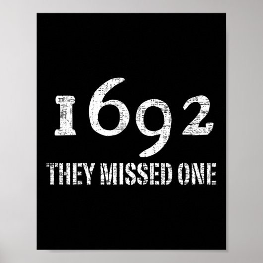 Salem 1692 Ze misten een kostuum Halloween Poster (Voorkant)