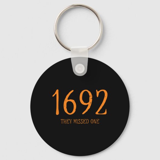 Salem 1692 Ze misten een leuke Halloween heks 1 Sleutelhanger (Voorkant)