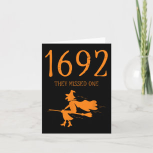 Salem 1692 Ze misten een leuke Halloween heks 2 Kaart
