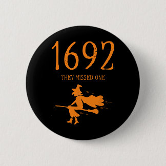 Salem 1692 Ze misten een leuke Halloween heks 2 Ronde Button 5,7 Cm