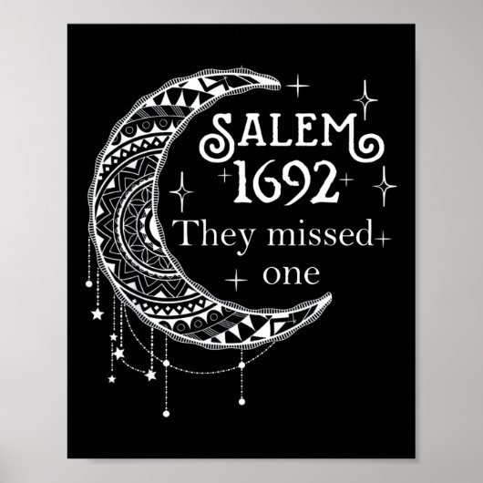 Salem 1692 Ze misten een - Salem Witch 1692 Hall Poster (Voorkant)
