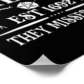 Salem 1692 Ze misten er een voor heks Halloween Poster (Hoek)