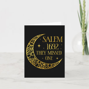 Salem 1962 Je miste een Halloween feministische he Kaart