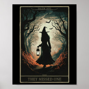 Salem 1962 Je miste een Halloween feministische he Poster
