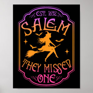 Salem 1962 Je miste een Halloween feministische he Poster