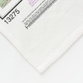 Salem and Lynn Harbours nautische kaart 13275 Fleece Deken (Hoek)