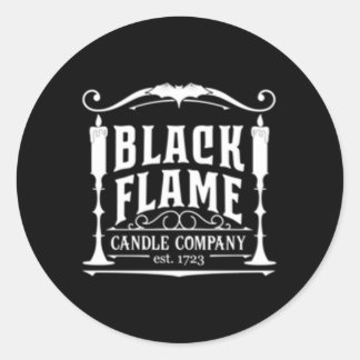 Salem Black Flame Candle Company EST 1723 Hallowee Ronde Sticker
