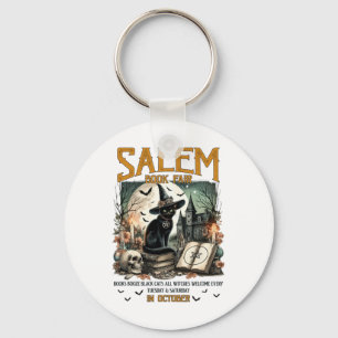 Salem Boekenbeurs Grappig Boekachtig Halloween Spo Sleutelhanger