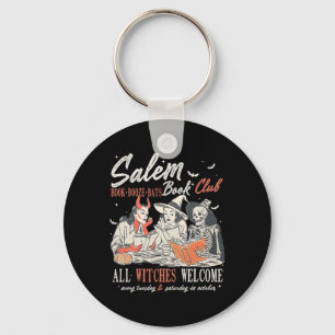 Salem Book Club Witchy Witch Spooky Seizoen Sleutelhanger