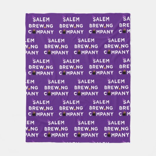 Salem Brewing Company White Fleece Deken (Voorkant)