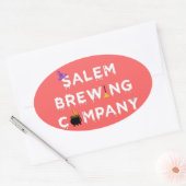 Salem Brewing Company White Ovale Sticker (Envelop)