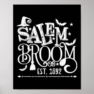 Salem Broom Co Est 1692 Grappige Halloween Heks Sa Poster