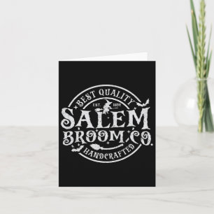 Salem Broom Company EST 1692 Halloween Fun Witch Kaart