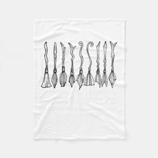 Salem Broom Company voor een Halloween fan Fleece Deken (Voorkant)