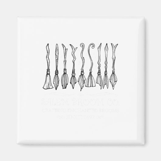 Salem Broom Company voor een Halloween fan Magneet (Voorkant)