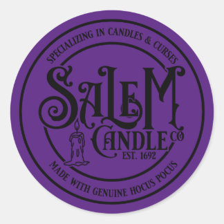 Salem Candle Company Ronde Sticker